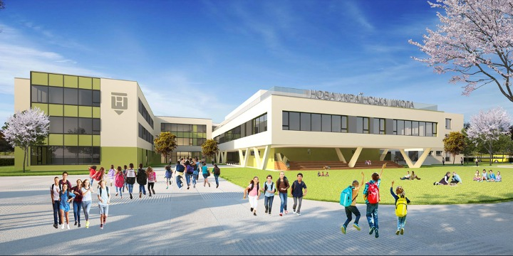 Construction of a school at Brygadna Street